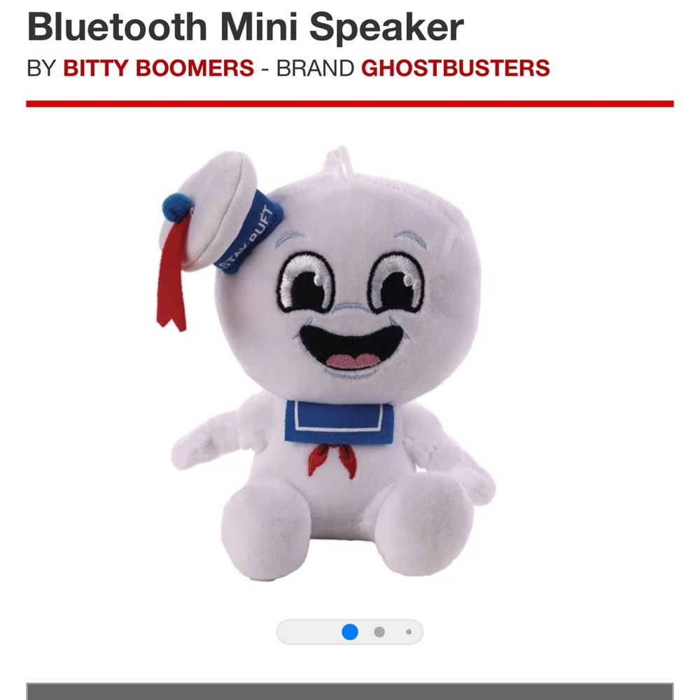Ghostbusters 🗣️🔈🔊White Sailor Plush with Mini Speaker - Picture 2 of 5